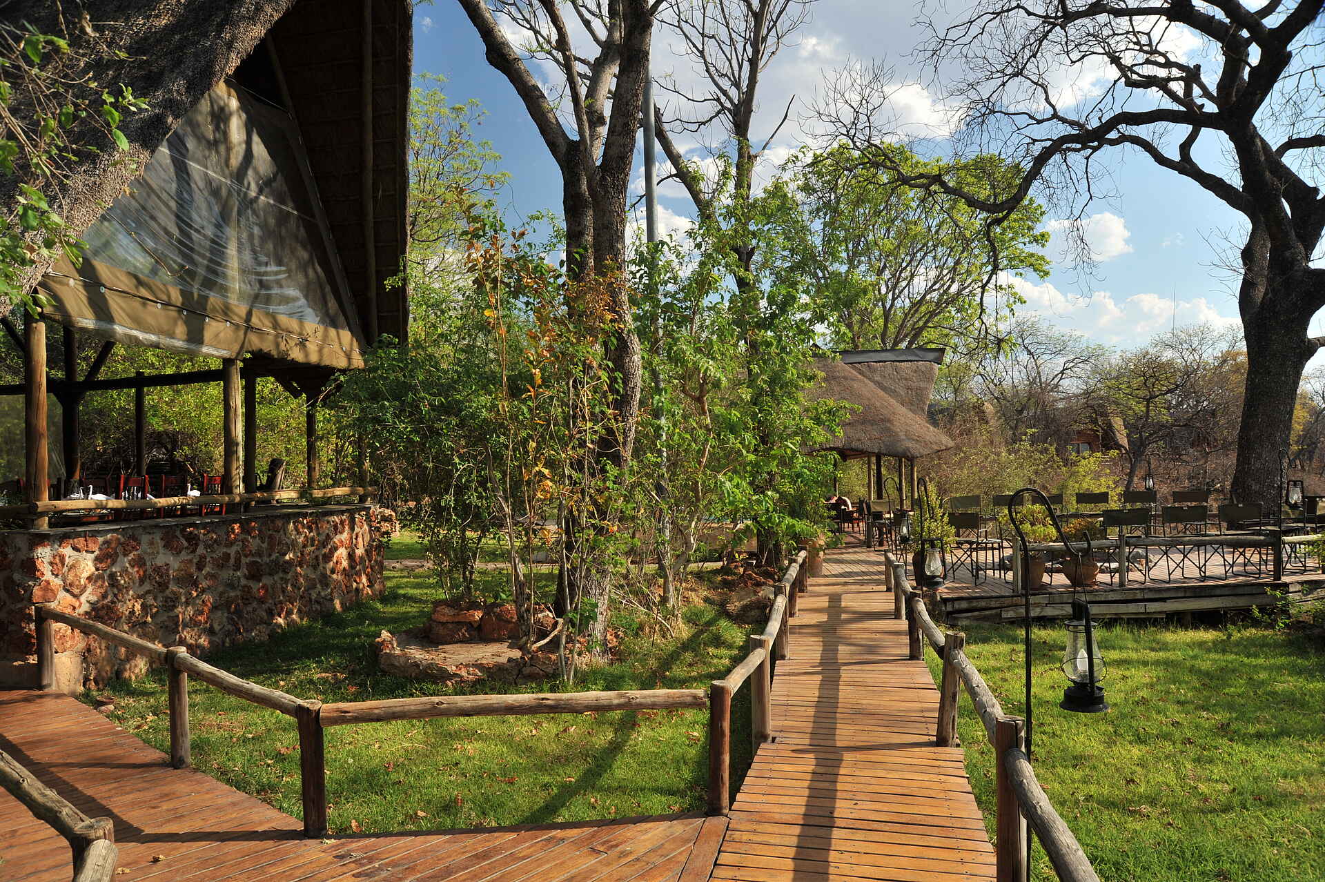 Chobe National Park, Chobe River, Liambezi, Muchenje Safari Lodge, Steg, Chobe River Front