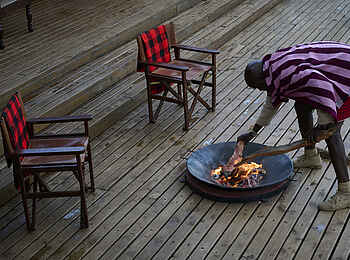 Saruni Leopard Hill: Feuerschale Saruni Leopard Hill: Feuerschale