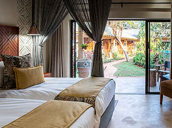 Shongwe Oasis Lodge: Deluxe Triple Room Ausblick