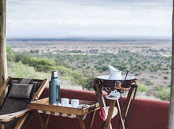 Shu'mata Camp: Ausblick von der Veranda einer Gästeunterkunft Shu'mata Camp: Ausblick von der Veranda einer Gästeunterkunft