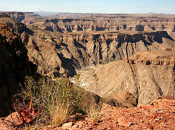 Canyon Lodge: Blick über den Fish River Canyon