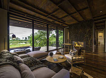 Qorokwe Camp: Familienzelt Lounge Qorokwe Camp: Familienzelt Lounge