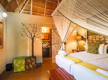 Robins Camp: Schlafzimmer mit En-Suite Badezimmer Robins Camp: Schlafzimmer mit En-Suite Badezimmer