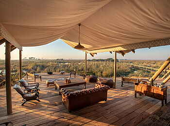 Selinda Camp: Sitzmöglichkeiten im Freien