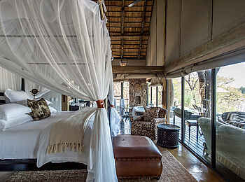 Singita Ebony Lodge: Schlafzimmer der Ebony Villa Singita Ebony Lodge: Schlafzimmer der Ebony Villa