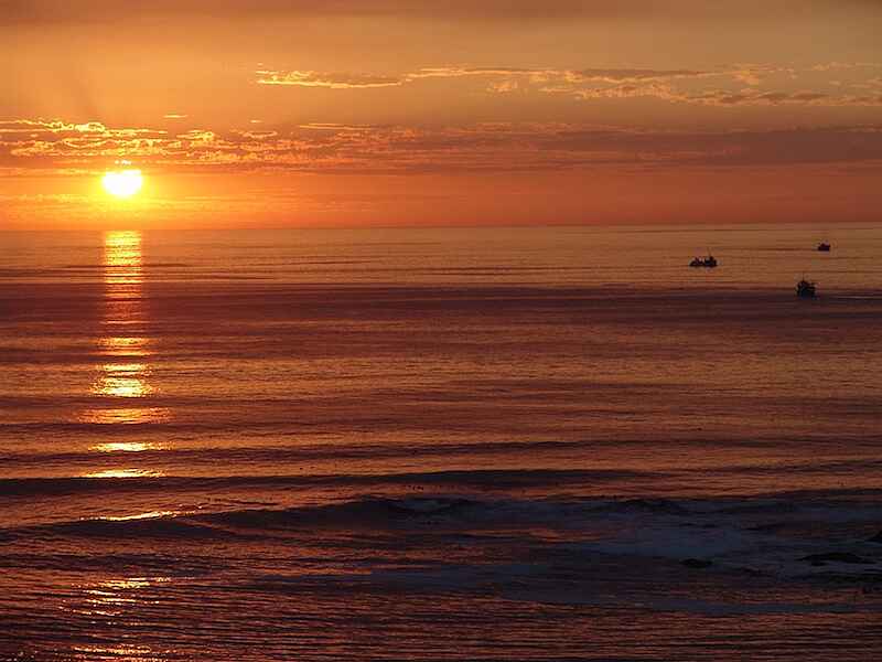 Crayfish Lodge: Der Sonnenuntergang