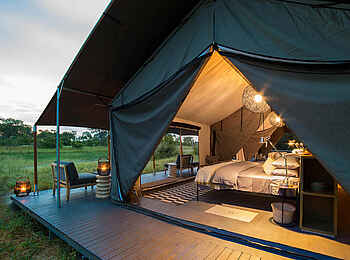 Gomoti Plains Camp: Luxury Tent Veranda