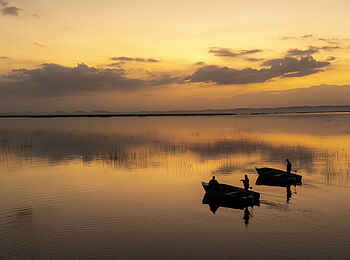 Makakatana Bay Lodge: Eine Bootsfahrt bei Sonnenuntergang Makakatana Bay Lodge: Eine Bootsfahrt bei Sonnenuntergang