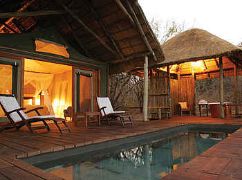 Royal Zambezi Lodge: Deluxe Suite mit Pool und Sala