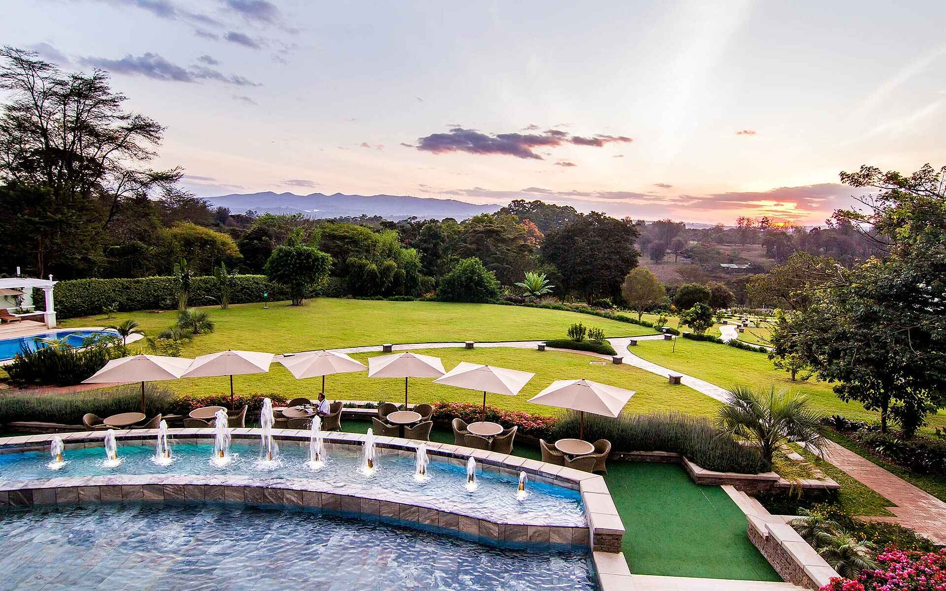 Hemingways Nairobi: Blick in den Garten