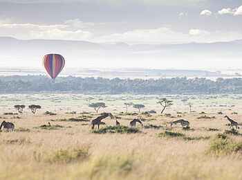 Wilderness Mara Camp: Ballonfahrt mit Giraffen