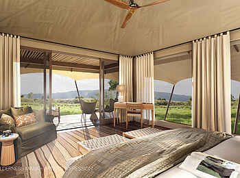 Wilderness Mara Camp: Schlafbereich