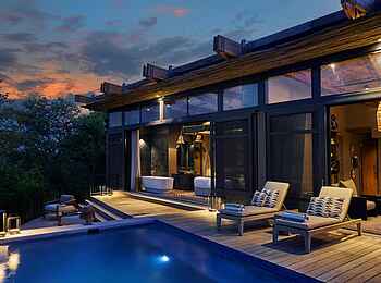 Bupenyu Lodge: Luxury Villa Terrasse