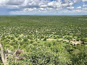 Great Tsau Hill Camp: Blick auf das Camp Great Tsau Hill Camp: Blick auf das Camp
