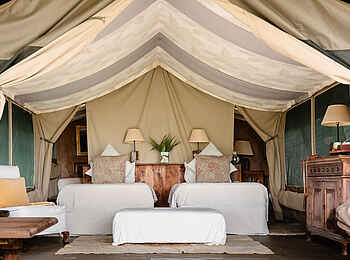 Hemingways River Camp Mara: Gästezelt Twin Betten