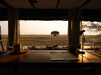 King Lewanika Lodge: Blick hinaus King Lewanika Lodge: Blick hinaus