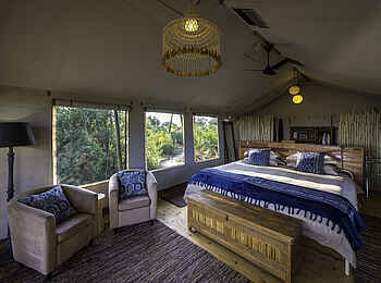 Pelo Camp: Gästezelt-Interieur Pelo Camp: Gästezelt-Interieur