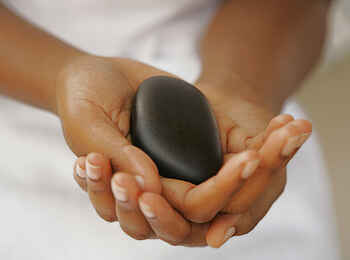 Royal Zambezi Lodge: Heißer Stein