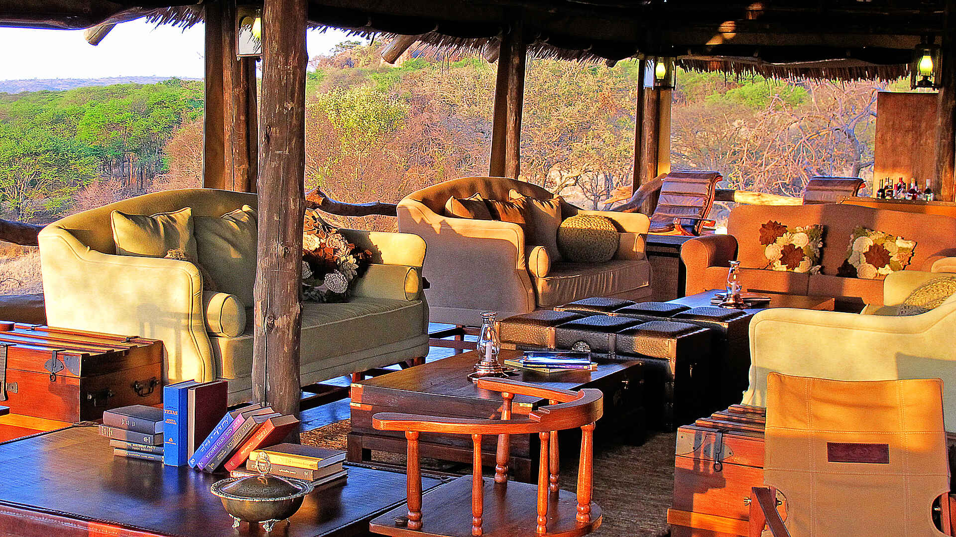 Serengeti Pioneer Camp: Lounge-Interieur