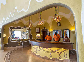 Mara Serena Safari Lodge: Der Empfang Mara Serena Safari Lodge: Der Empfang