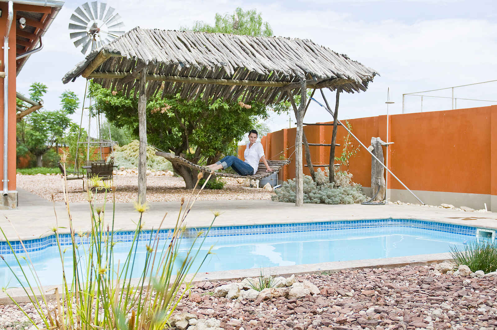 Teufelskrallen Tented Lodge: Hängematte am Pool Teufelskrallen Tented Lodge: Hängematte am Pool