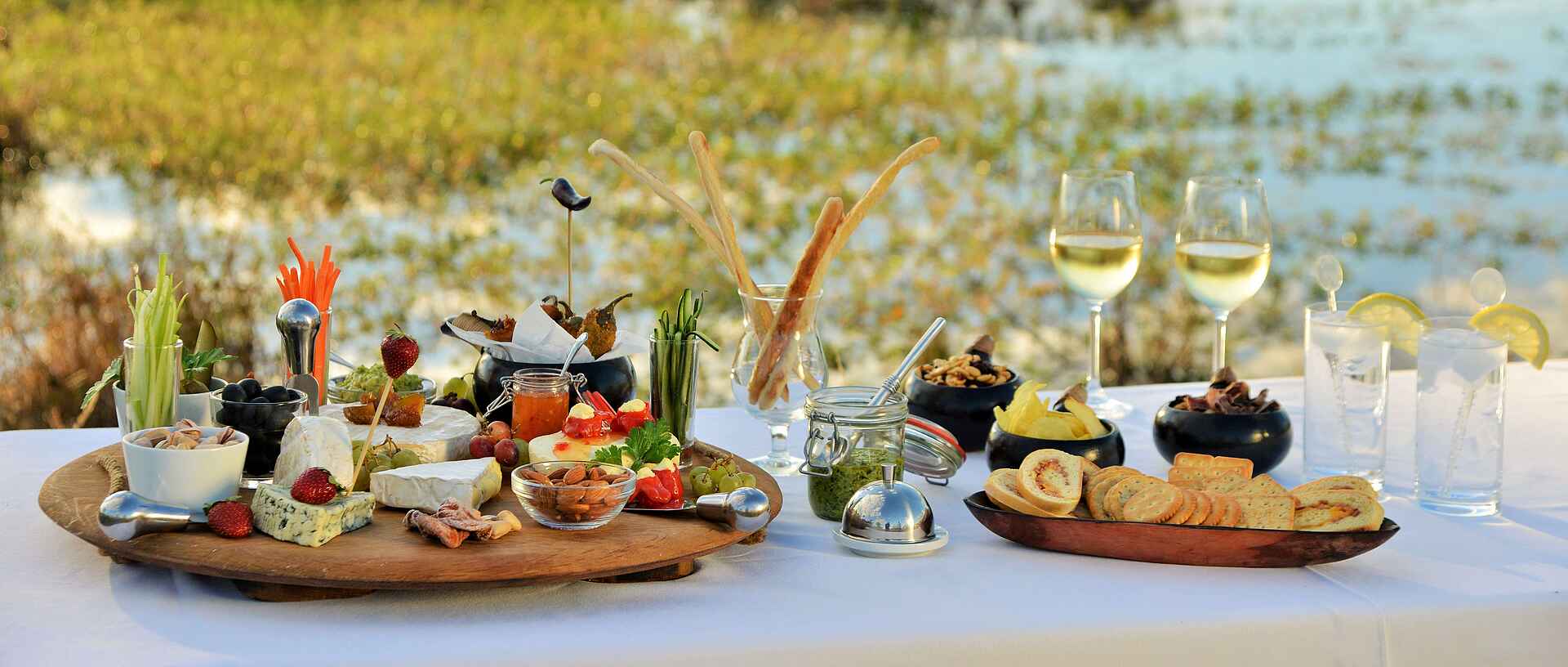 Tracy Mulder, Wildtrack Safaris Eco Lodge, Cracker, Käse, Wein, Afrikarma, Afrikarma Safaris, Afrikarma Safaris - Wildnis. Hautnah., Afrikarma.de