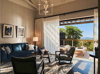 Delaire Graff Estate: Der Wohnbereich der Luxury Lodge Delaire Graff Estate: Der Wohnbereich der Luxury Lodge