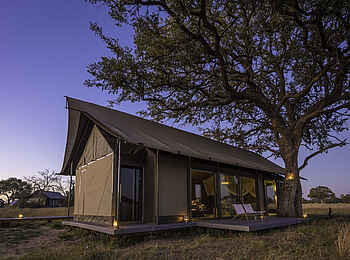 Linkwasha Camp: Gästezelt von außen