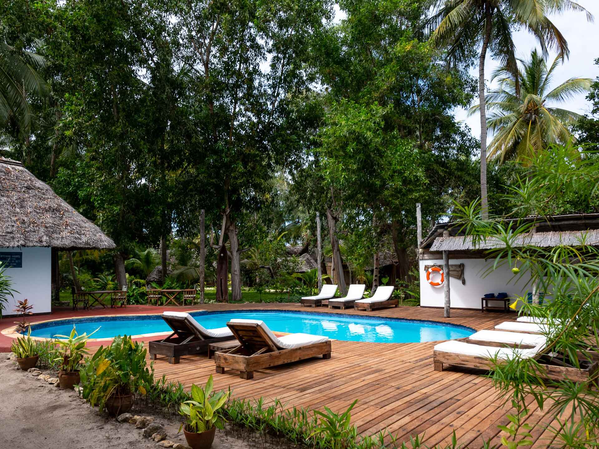 Pole Pole Bungalows: Poolbereich Pole Pole Bungalows: Poolbereich