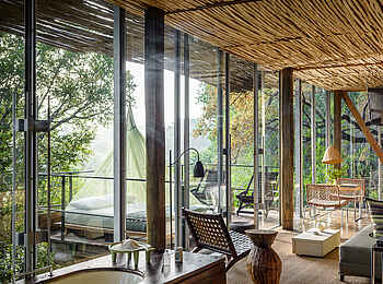 Singita Sweni Lodge: Innenraum einer Suite