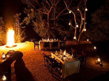 Sabi Sabi Little Bush Camp: Dinner am Feuer