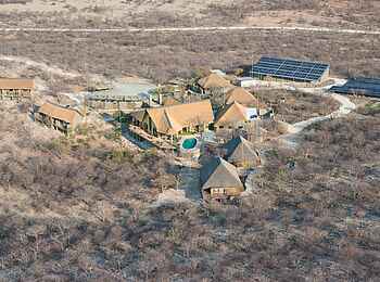 Safarihoek Lodge: Luftaufnahme der Lodge und Swimmingpool Safarihoek Lodge: Luftaufnahme der Lodge und Swimmingpool