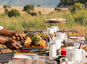 Angama Safari Camp: Frühstückstisch