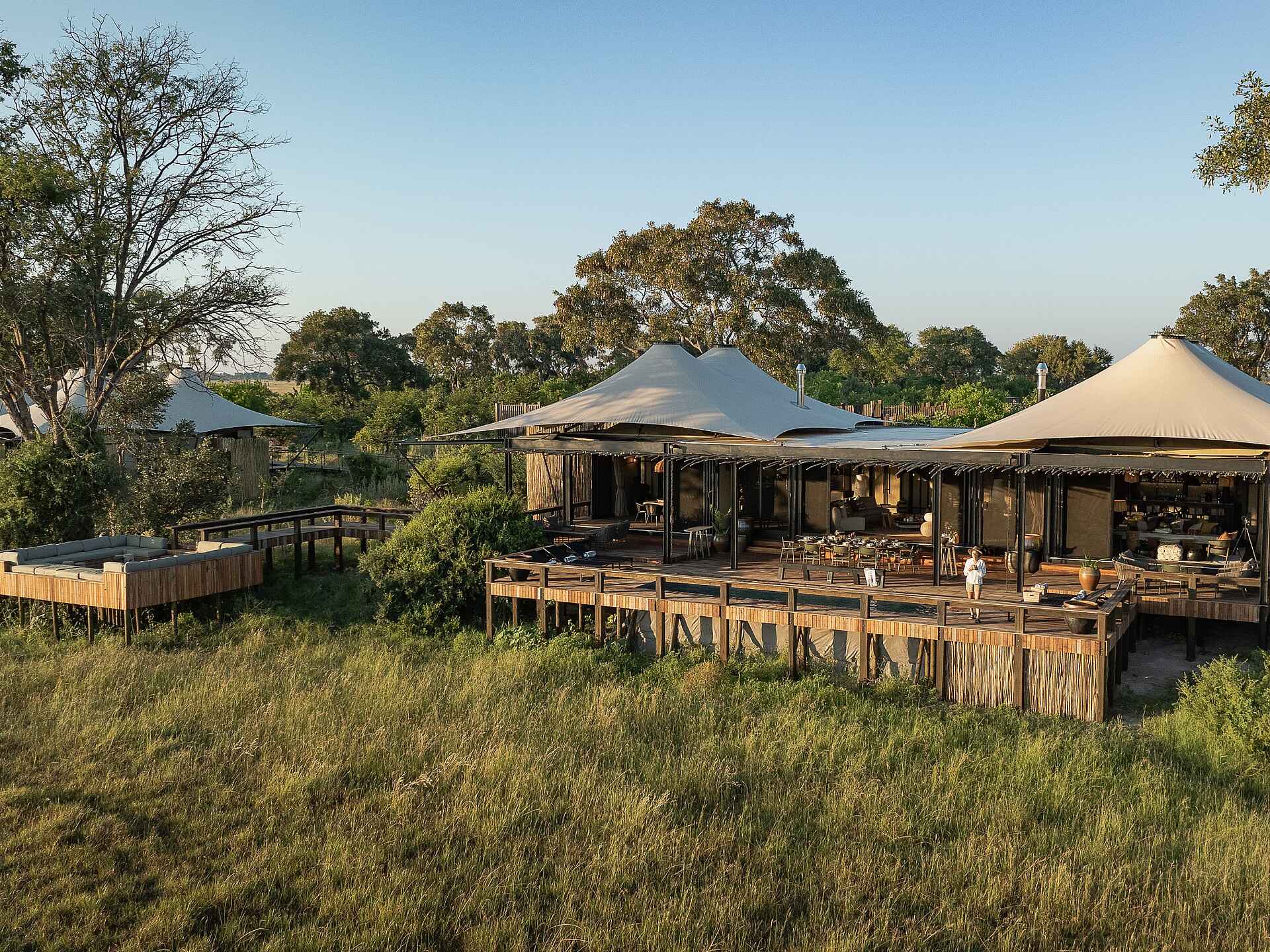 Daunara Safari Camp: Blick aufs Camp Daunara Safari Camp: Blick aufs Camp