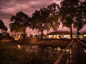 Duba Explorers Camp: Der Steg zum Hauptbereich