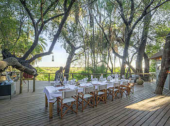 Setari Camp: Terrasse