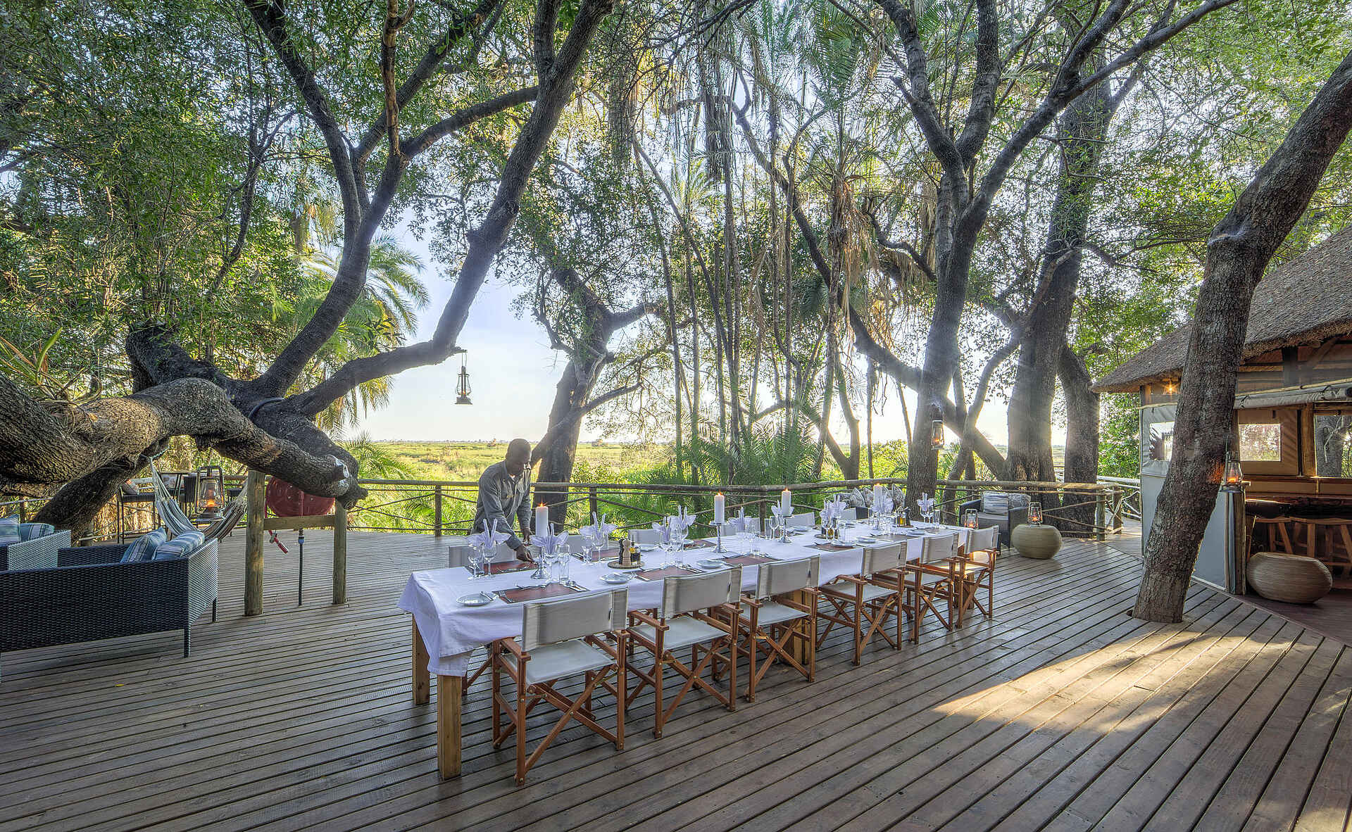 Setari Camp: Terrasse