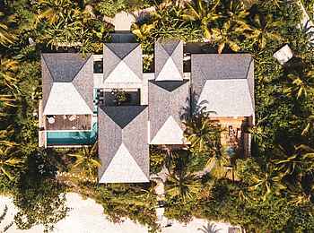 Zuri Zanzibar: Die Three Bedroom Villa aus der Vogelperspektive