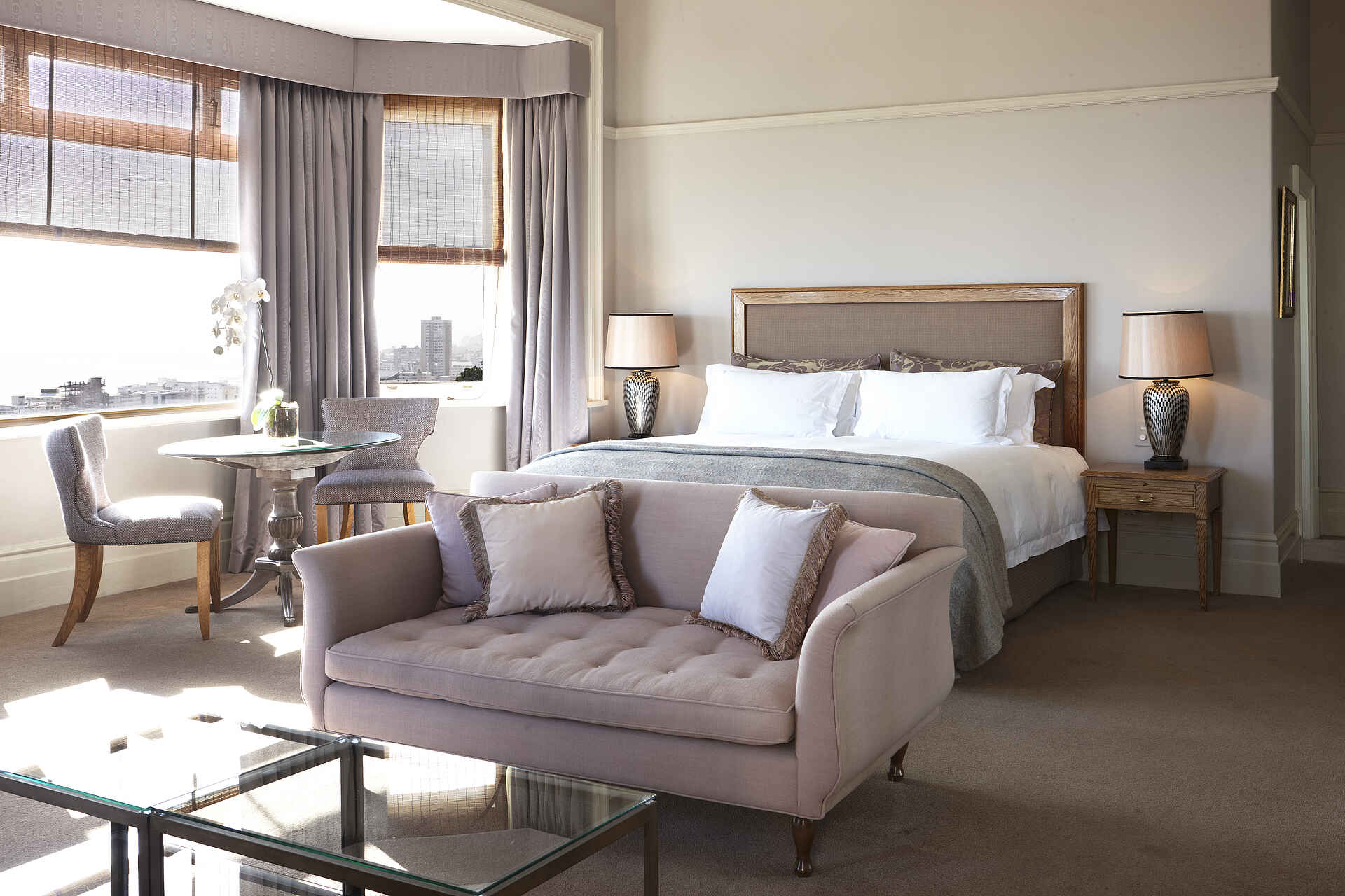 Boutique Hotel, Cape Town, Ellerman House, Gästezimmer, Kapstadt, Deluxe House Room, Doppelbett, Sofa, Afrikarma, Afrikarma Safaris, Afrikarma Safaris - Wildnis. Hautnah., Afrikarma.de