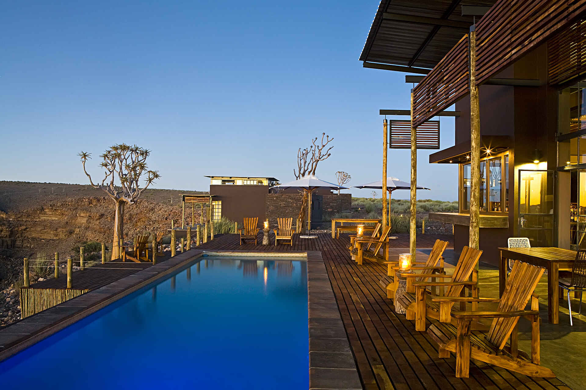 Fish River Lodge: Pool am Tag