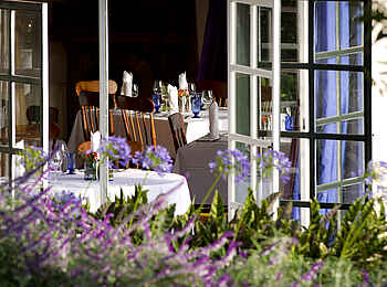 Gibbs Farm: Blick in den Speisesaal