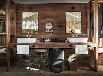 Kulandila Camp: Das Badezimmer Kulandila Camp: Das Badezimmer