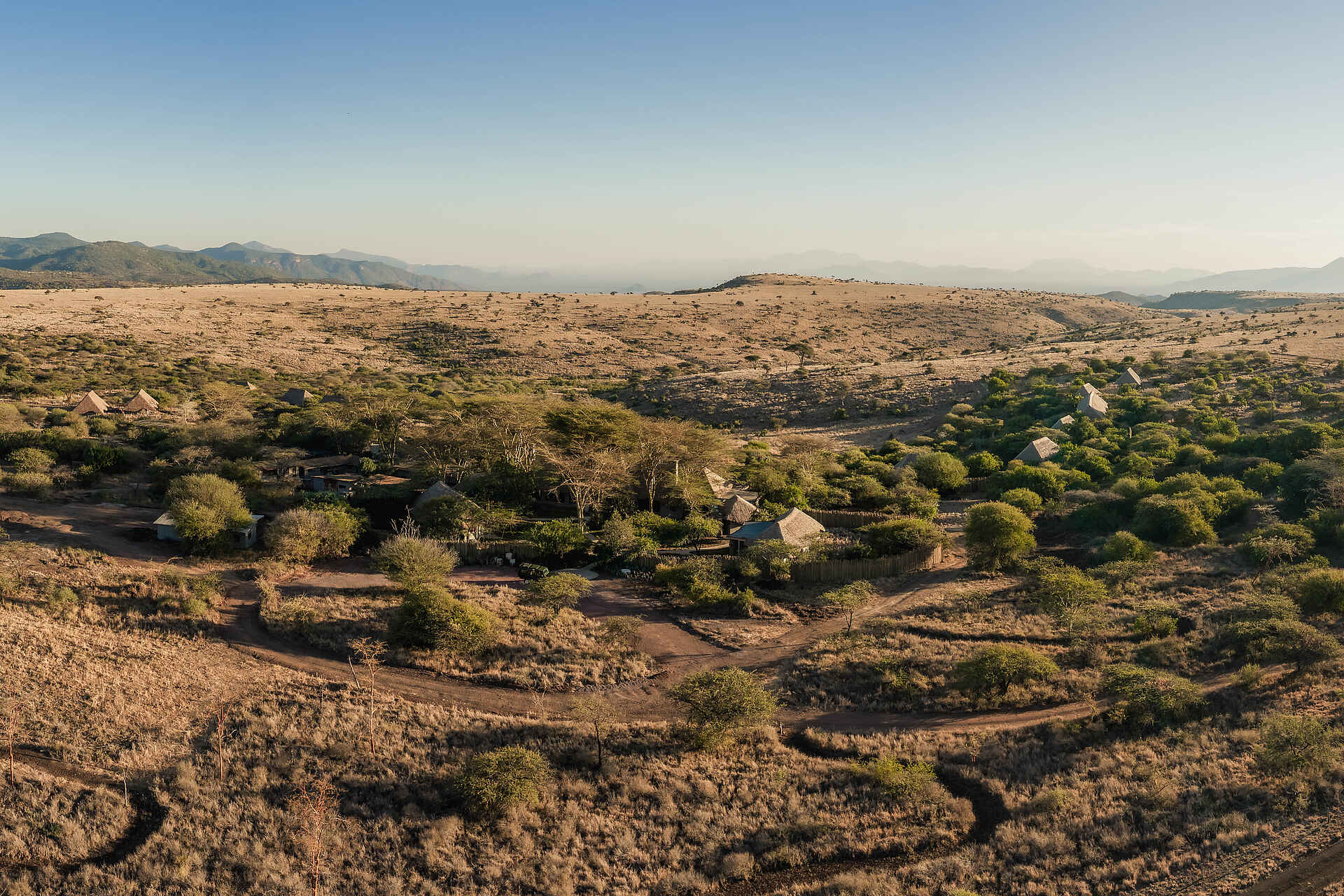 Lewa Safari Camp: Blick auf das Camp Lewa Safari Camp: Blick auf das Camp