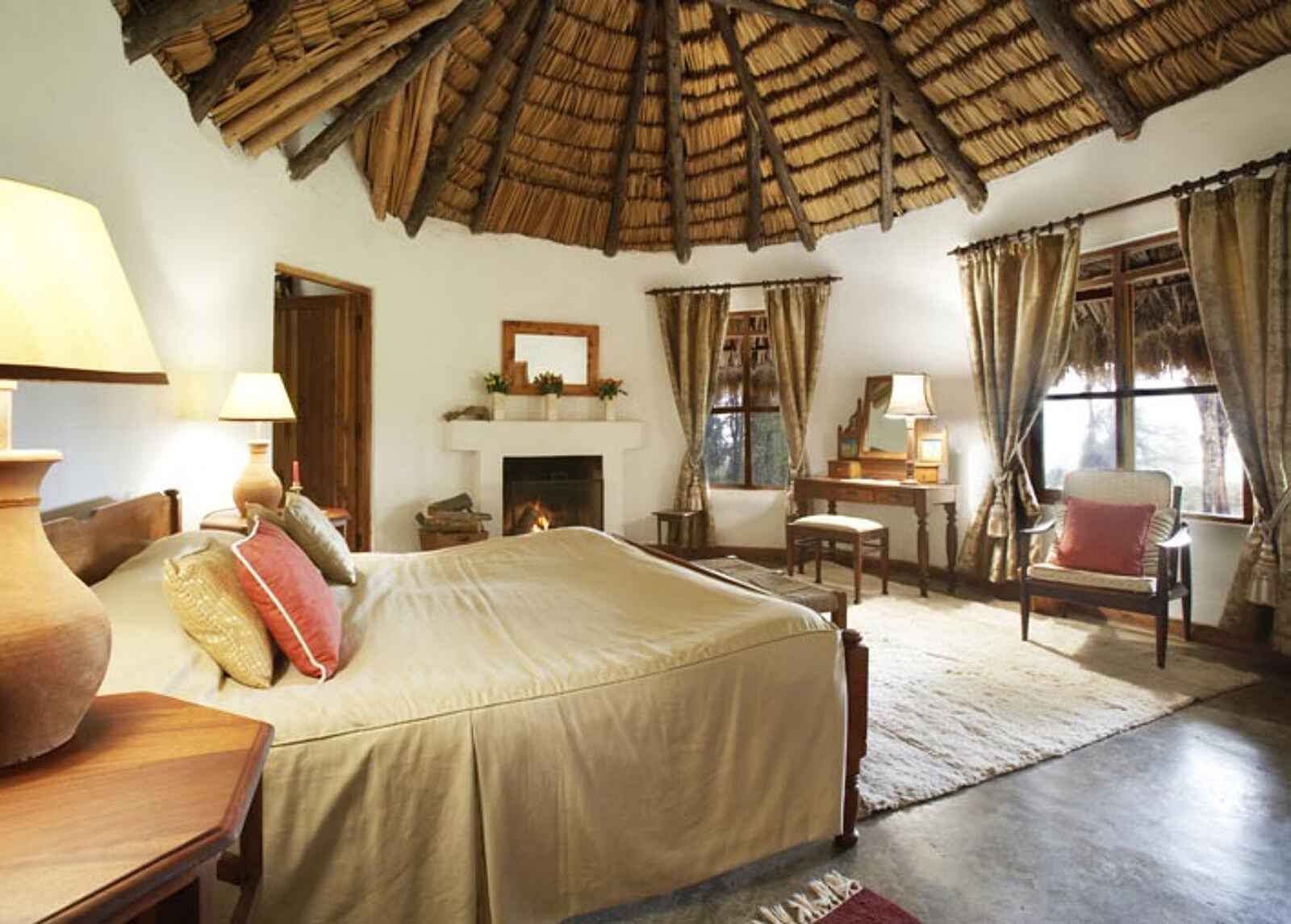 Loldia House: Gemütliches Doppelzimmer unter Reetdach in der Lower Lodge Loldia House: Gemütliches Doppelzimmer unter Reetdach in der Lower Lodge