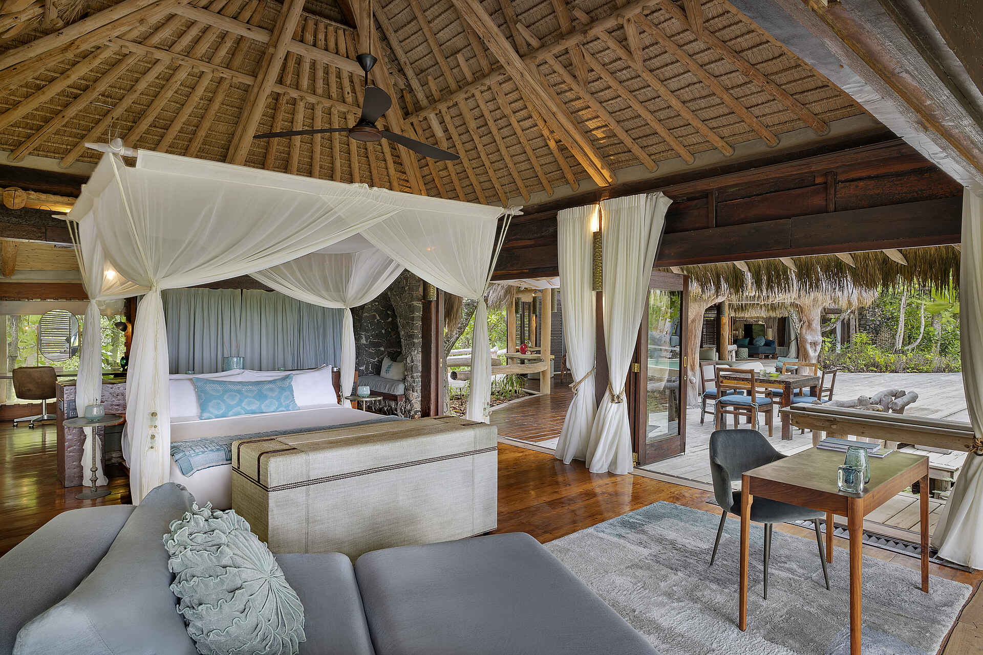 North Island: Schlafzimmer der Beachfront Villa