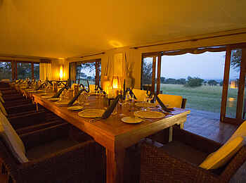 Sayari Camp: Speisesaal Sayari Camp: Speisesaal