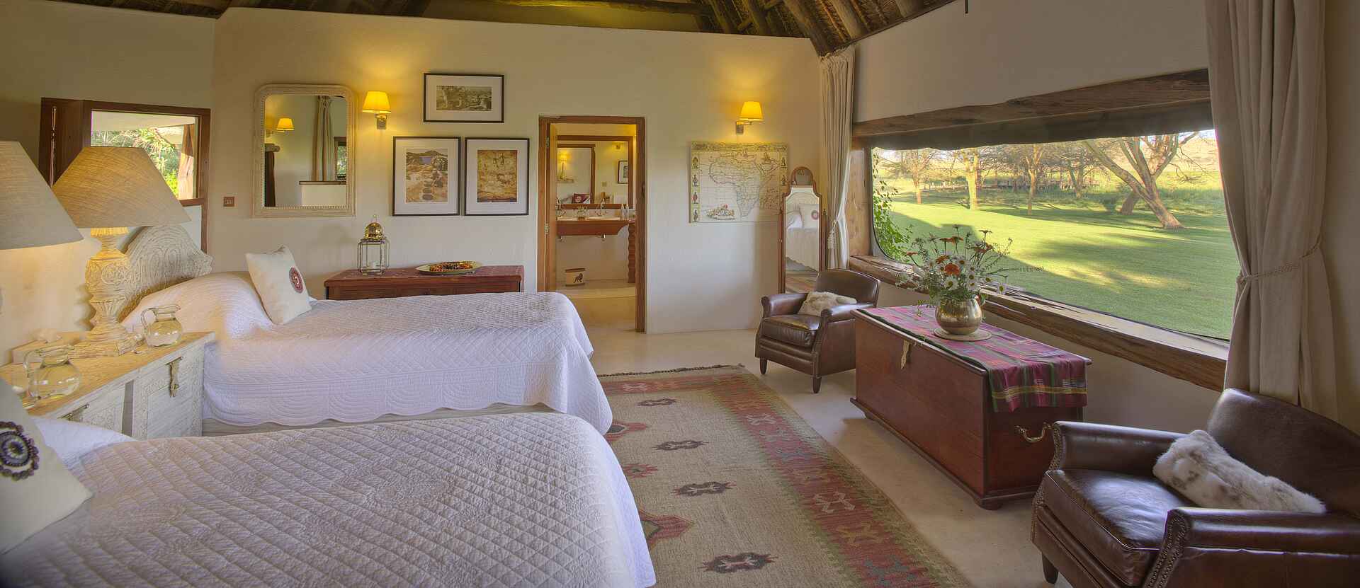 Kenia, lewa wildlife conservancy, sirikoi, sirikoi house, twinschlafzimmer, afrikarma, afrikarma safaris, afrikarma safaris - wildnis. hautnah., afrikarma.de, kenya