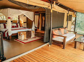 Soroi Private Wing Camp: Terrasse Familienzelt