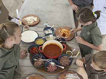 Somalisa Acacia Camp: Mittagessen