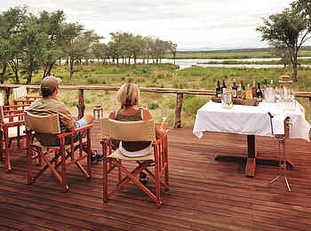 Anabezi Luxury Tented Camp: Blick vom Hauptdeck